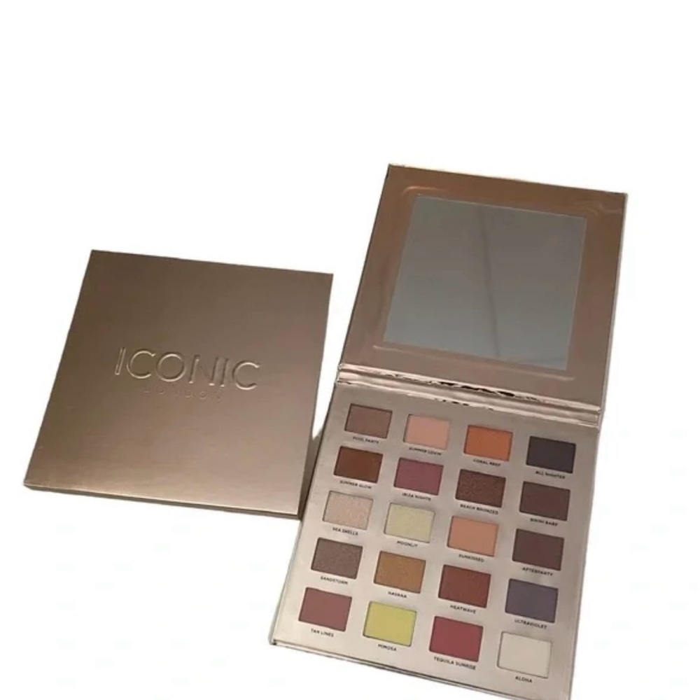 ICONIC London Eyeshadow Palette — Gold, Pink, Orange, Purple, Yellow, Bronze